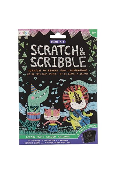 Ooly Scratch & Scribble Safary Party Guided Artwork