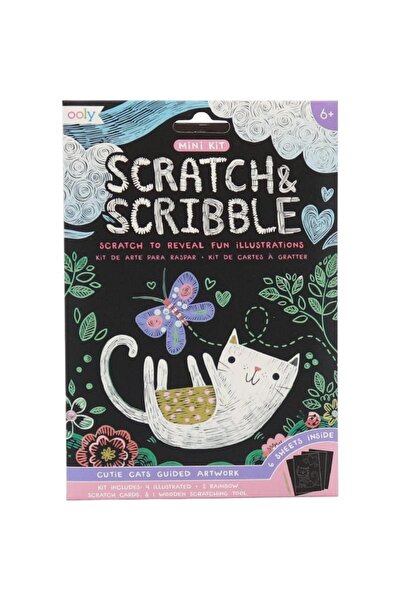 Ooly Scratch & Scribble Cutie Cats Guided Artwork