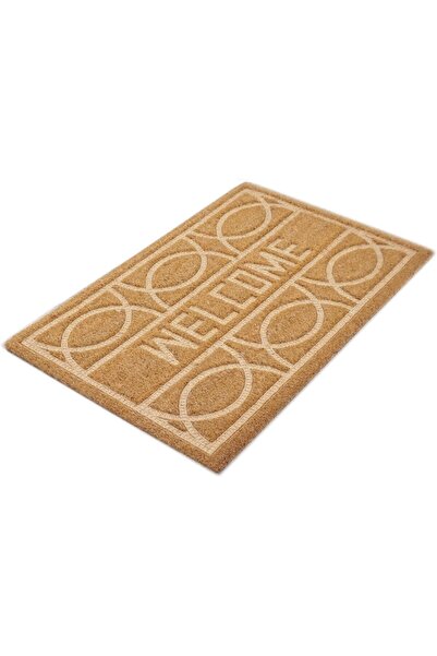 ORCHID WELCOME PRESSED DOOR MAT 45X75 CM