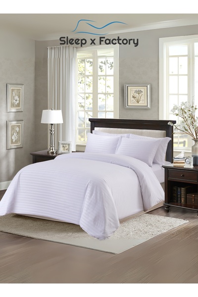 Sleep x Factory Rest Dose Hotel Comforter Set – 7 Pieces – Soft Touch – Duvet 260x240 cm – Fitted Sheet 200x200 cm