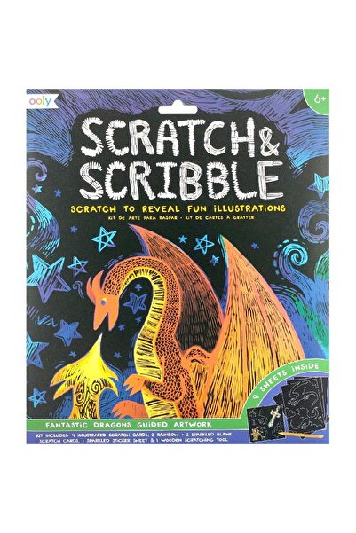Ooly Scratch & Scribble Fantastic Dragon Scribbler