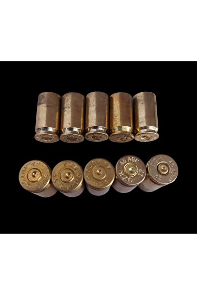 kho military design 45 ACP (452 inç -11.5 mm Çap) Pirinç Boş Kvn (10 Adet Fiy...
