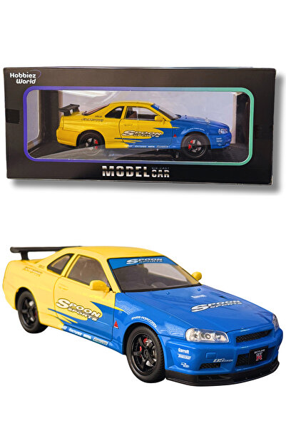 Global Toys Nissan Skyline GT-R R341:24 Ölçek Premium Die-Cast Model Araba – ...