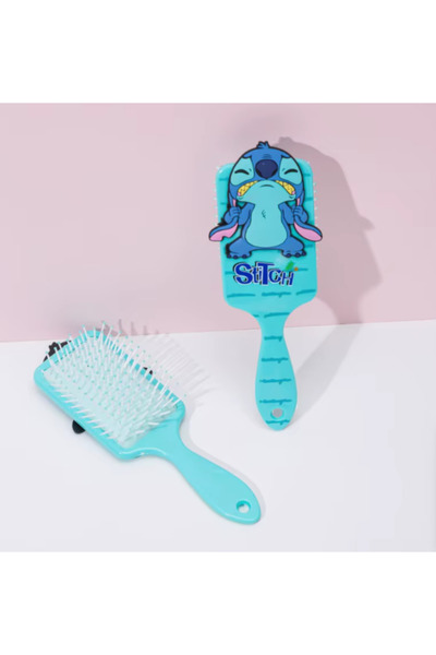 NETAVANTAJ Sevimli Stitch Özel Tasarım 3D Tarak Turkuaz