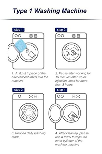 Generic 24PCS Washing Machine Effervescent Tablets