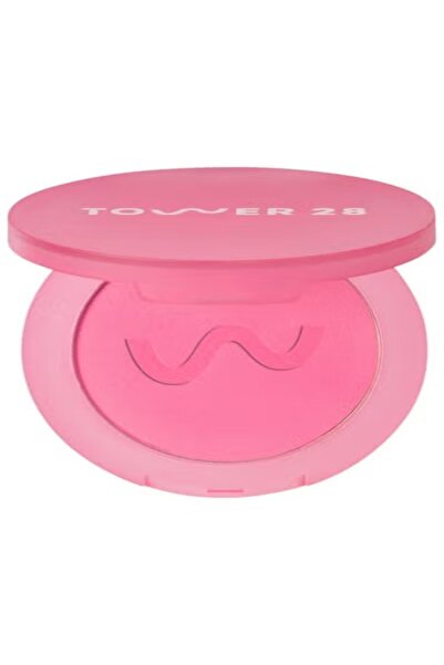 Tower 28 Beauty أحمر خدود بودرة تثبيت غير لامع من تاور 28 جيت سيت، ماليبو كول...