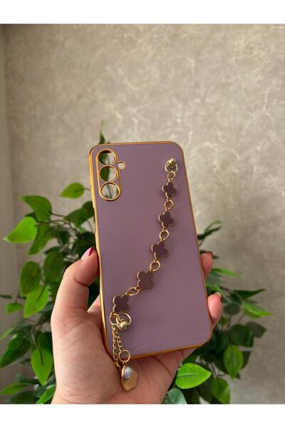 Hatreds Samsung Galaxy A14 Kılıf Elcekli Lazer Kaplama Silikon Kapak