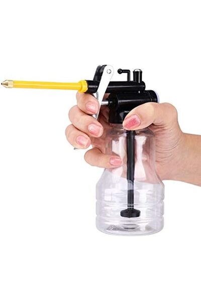TAFASSELL Transparent High Pressure Oiler, 250ml Manual Lubrication Oil Can