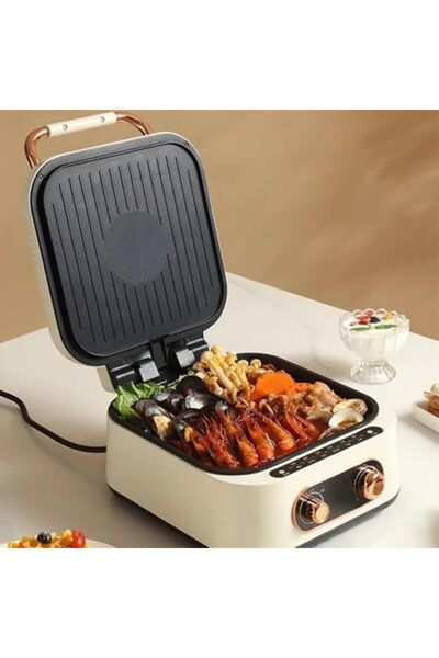 Generic Electric Frying Pan, Upgraded Ceramic Non-Stick Coating Frying Pan, Electric Grill & Hot P