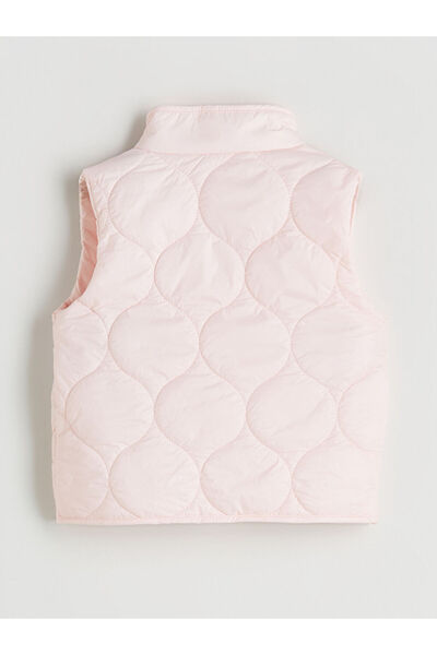 LC Waikiki Pink Quilted Patterned Girl's Vest