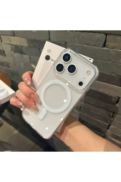 nexiva جراب شفاف ممتص للصدمات متوافق مع iPhone 17 Pro Magsafe - مضاد للاصفرار...