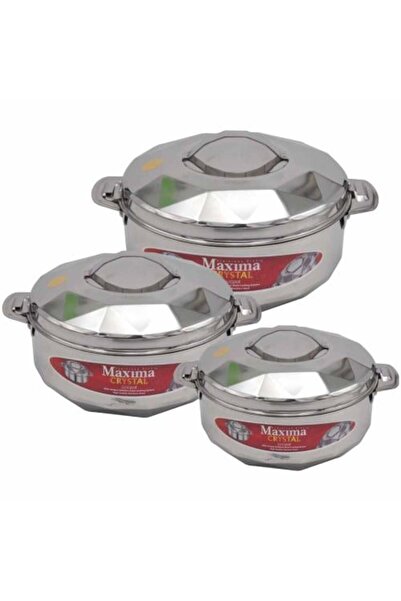 Maxima Crystal Food Storage Set, 3 Pieces