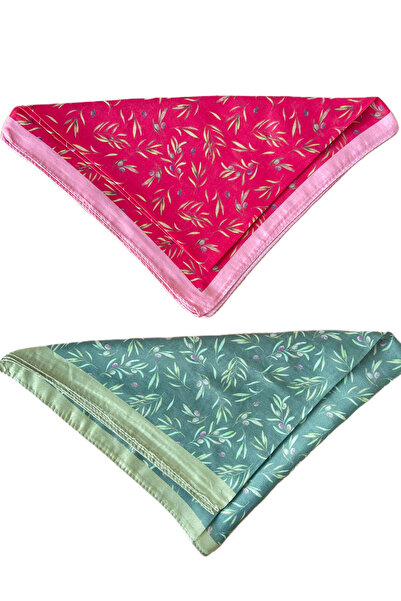 Rupen Kraft 2 Piece 100% Cotton Bandana Set Custom Pattern Bandana Scarf Bag Accessory Bandana 45X50 cm