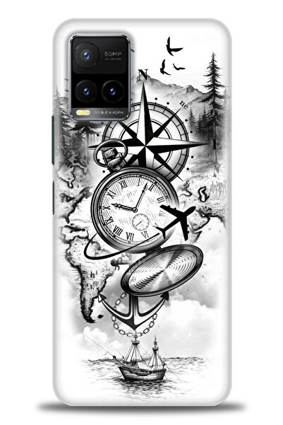 Rulet Aksesuar Vivo Y33S Compatible Hd Printed Silicone Case + Ceramic Screen...