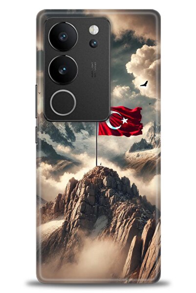 Rulet Aksesuar حافظة سيليكون متوافقة مع هاتف Vivo V29 5G HD مطبوع + واقي شاشة...