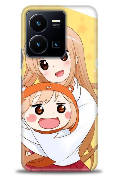 Rulet Aksesuar جراب سيليكون متوافق مع هاتف Vivo Y22S HD مطبوع + واقي شاشة سير...