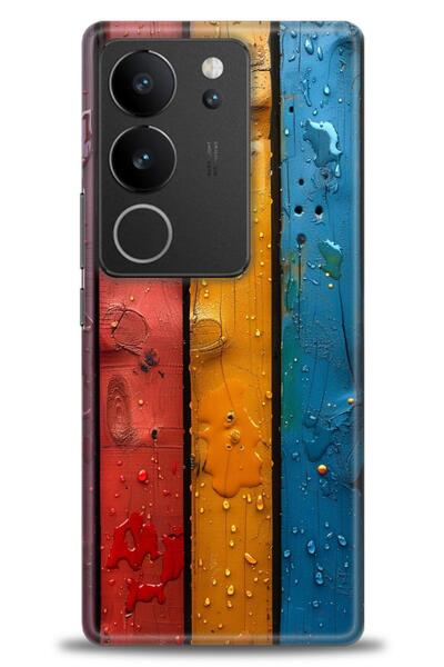 Rulet Aksesuar حافظة سيليكون متوافقة مع هاتف Vivo V29 5G HD مطبوع + واقي شاشة...