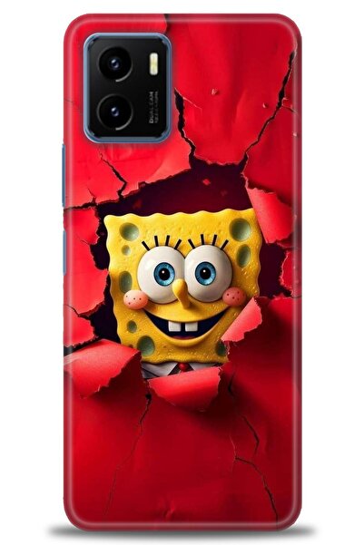 Rulet Aksesuar جراب سيليكون متوافق مع هاتف Vivo Y15S HD مطبوع + واقي شاشة سير...