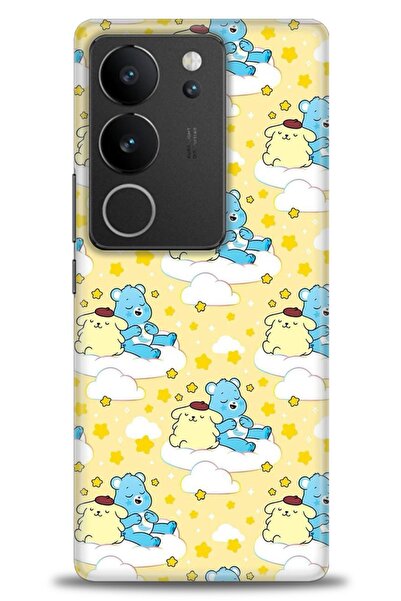 Rulet Aksesuar حافظة سيليكون متوافقة مع هاتف Vivo V29 5G HD مطبوع + واقي شاشة...