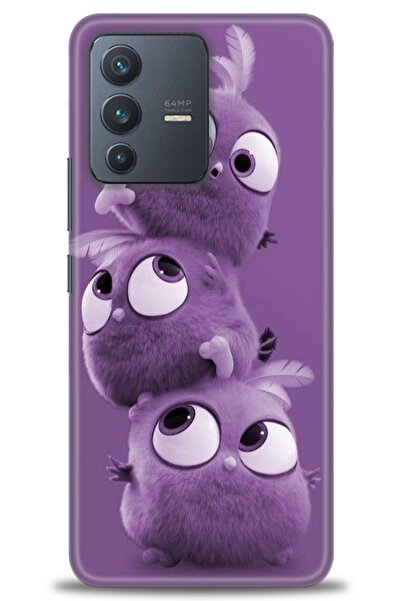 Rulet Aksesuar Vivo V23 5g Compatible Hd Printed Silicone Case + Ceramic Scre...