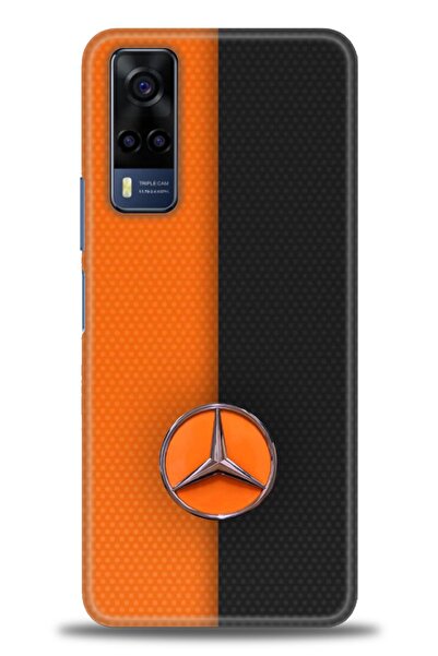 Rulet Aksesuar جراب سيليكون متوافق مع هاتف Vivo Y53S HD مطبوع + واقي شاشة سير...