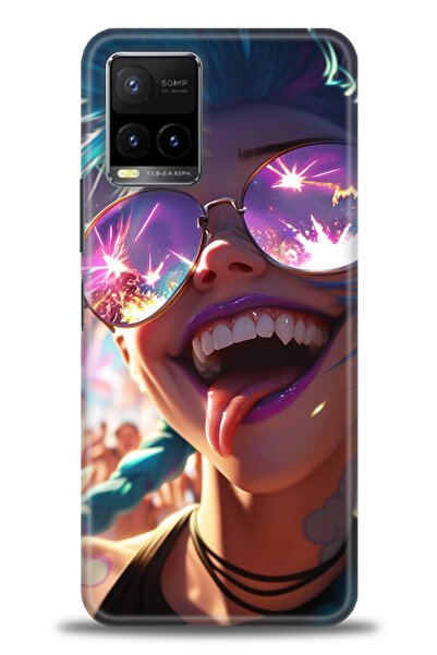 Rulet Aksesuar Vivo Y21S Compatible Hd Printed Silicone Case + Ceramic Screen...