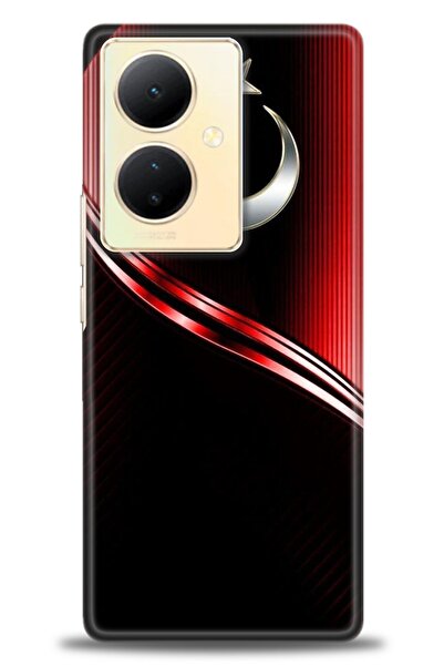 Rulet Aksesuar حافظة سيليكون متوافقة مع هاتف Vivo V29 Lite 5G HD مطبوع + واقي...