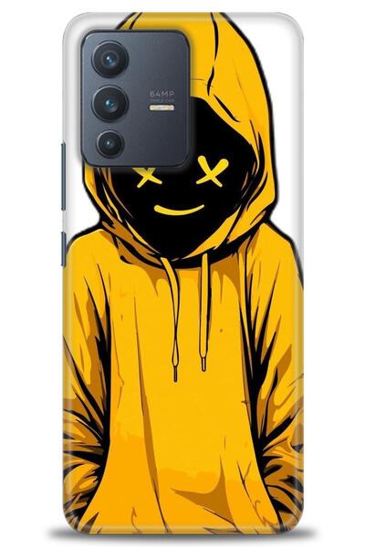 Rulet Aksesuar غطاء حماية من السيليكون متوافق مع هاتف Vivo V23 5G HD مطبوع + ...