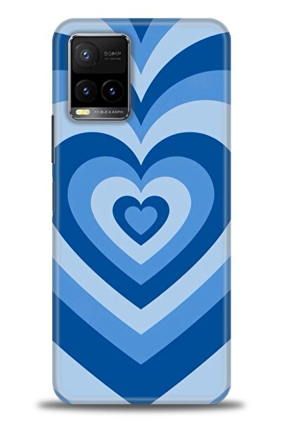 Rulet Aksesuar جراب سيليكون متوافق مع هاتف Vivo Y33S HD مطبوع + واقي شاشة سير...