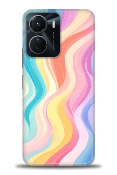 Rulet Aksesuar جراب سيليكون متوافق مع هاتف Vivo Y16 HD مطبوع + واقي شاشة سيرا...