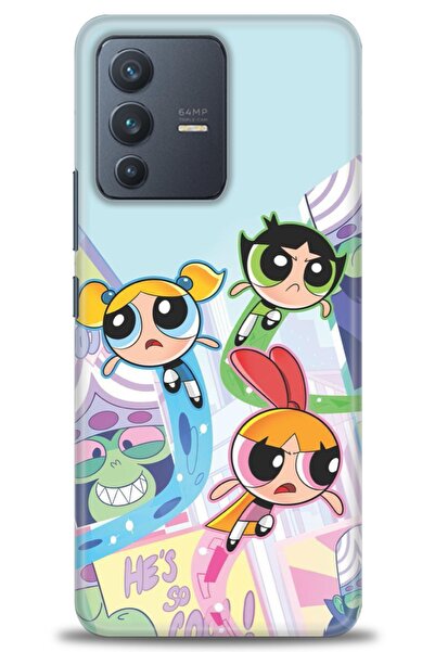 Rulet Aksesuar Vivo V23 5g Compatible Hd Printed Silicone Case + Ceramic Scre...