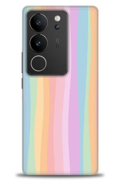 Rulet Aksesuar حافظة سيليكون متوافقة مع هاتف Vivo V29 5G HD مطبوع + واقي شاشة...