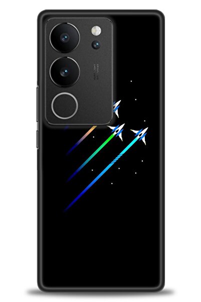 Rulet Aksesuar Vivo V29 5g Compatible Hd Printed Silicone Case + Ceramic Scre...