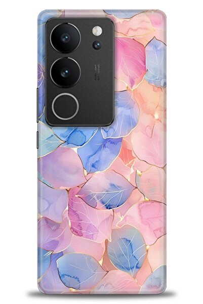 Rulet Aksesuar حافظة سيليكون متوافقة مع هاتف Vivo V29 5G HD مطبوع + واقي شاشة...