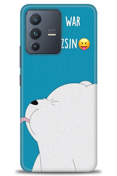 Rulet Aksesuar حافظة سيليكون متوافقة مع هاتف Vivo V23 5G HD مطبوع + واقي شاشة...