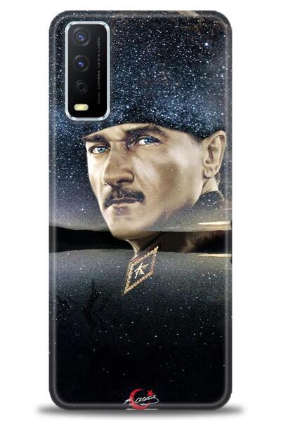 Rulet Aksesuar حافظة سيليكون متوافقة مع هاتف Vivo Y11S HD مطبوع + واقي شاشة م...