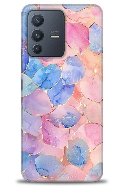 Rulet Aksesuar Vivo V23 5g Compatible Hd Printed Silicone Case + Ceramic Scre...