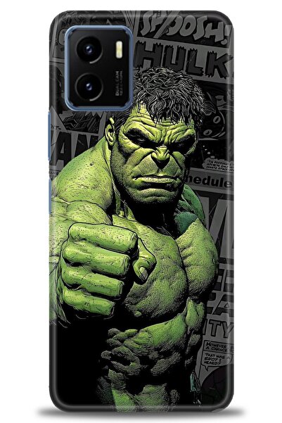 Rulet Aksesuar جراب سيليكون متوافق مع هاتف Vivo Y15S HD مطبوع + واقي شاشة سير...