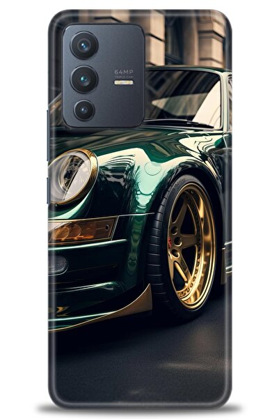 Rulet Aksesuar حافظة سيليكون متوافقة مع هاتف Vivo V23 5G HD مطبوع + واقي شاشة...