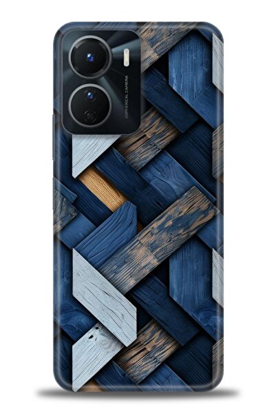 Rulet Aksesuar جراب سيليكون متوافق مع هاتف Vivo Y16 HD مطبوع + واقي شاشة سيرا...