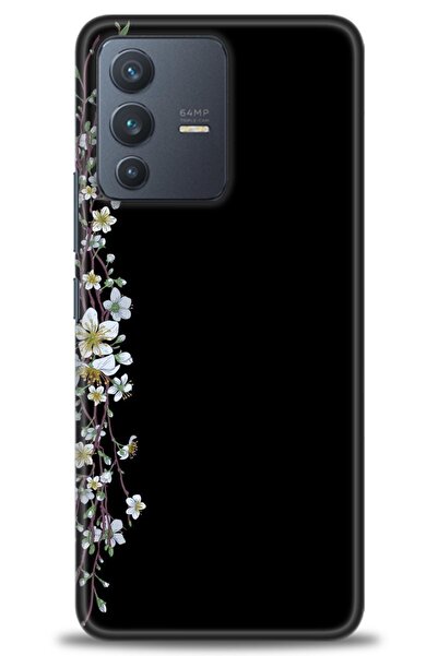 Rulet Aksesuar حافظة سيليكون متوافقة مع هاتف Vivo V23 5G HD مطبوع + واقي شاشة...