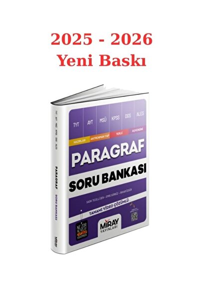 Miray Yayınları Miray Paragraf Soru Bankası 2025/26 Yeni Baskı