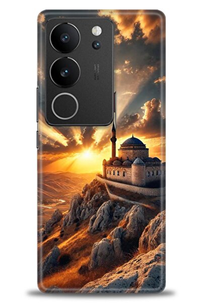 Rulet Aksesuar حافظة سيليكون متوافقة مع هاتف Vivo V29 5G HD مطبوع + واقي شاشة...