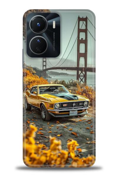 Rulet Aksesuar جراب سيليكون متوافق مع هاتف Vivo Y16 HD مطبوع + واقي شاشة سيرا...