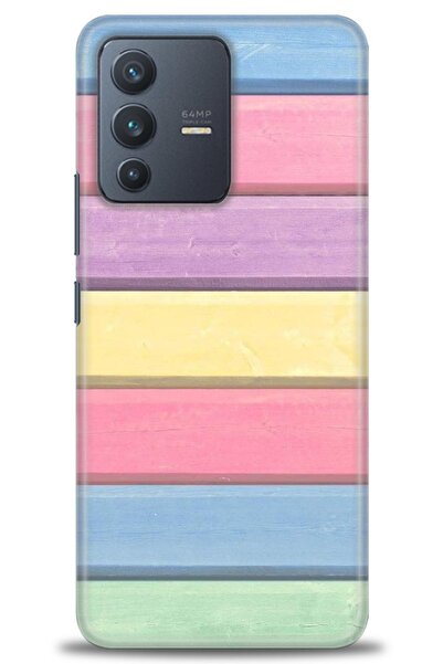 Rulet Aksesuar حافظة سيليكون متوافقة مع هاتف Vivo V23 5G HD مطبوع + واقي شاشة...