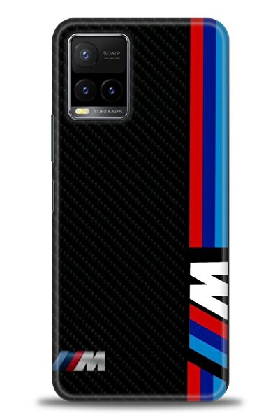 Rulet Aksesuar جراب سيليكون متوافق مع هاتف Vivo Y33S HD مطبوع + واقي شاشة سير...