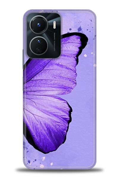 Rulet Aksesuar جراب سيليكون متوافق مع هاتف Vivo Y16 HD مطبوع + واقي شاشة سيرا...