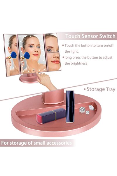 EvoSmart Oglinda Machiaj si Cosmetica cu LED J08