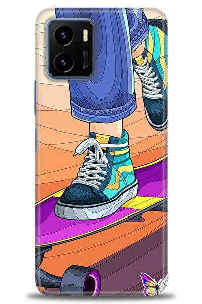 Rulet Aksesuar Vivo Y15S Compatible Hd Printed Silicone Case + Ceramic Screen...