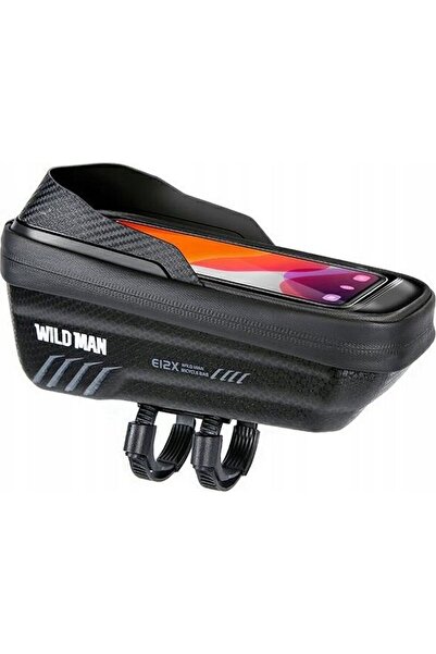 REDz Accessories Τσάντα σκελετού ποδηλάτου, 1L, με φερμουάρ, Wildman E12X, μαύρη